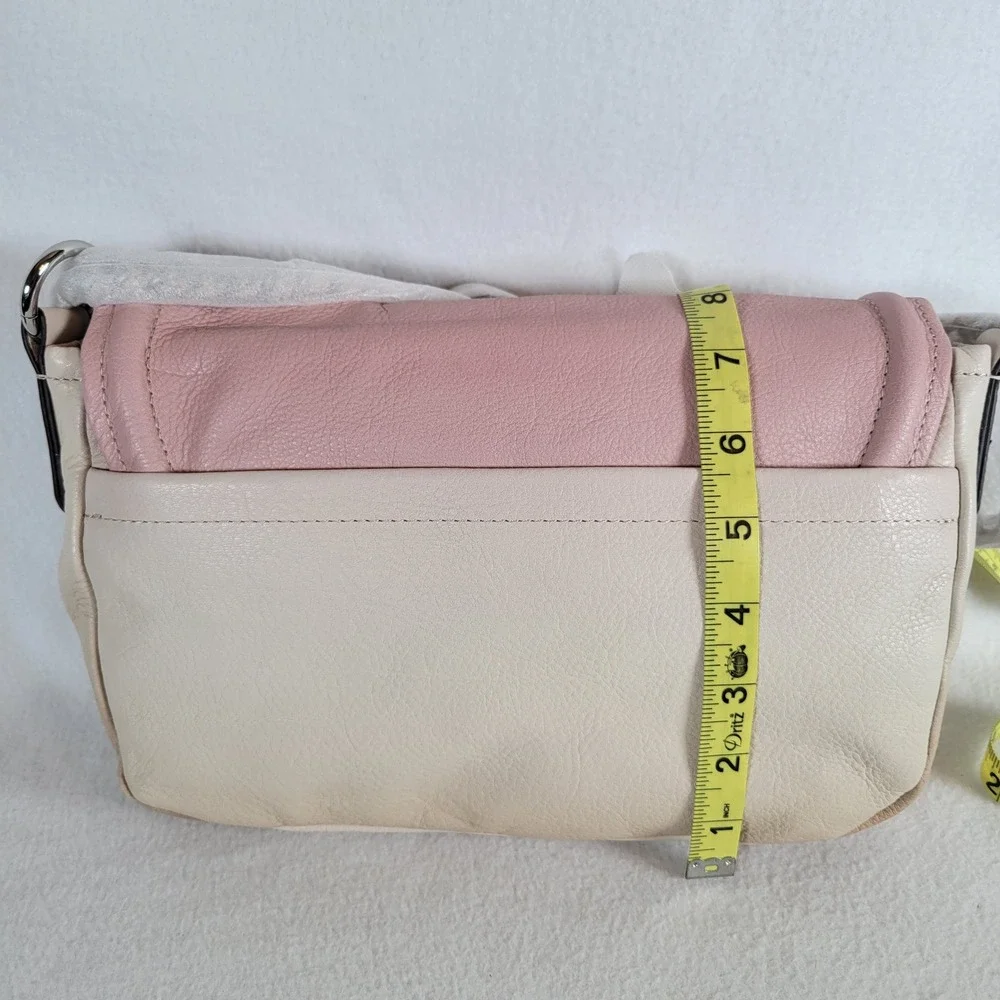Aimee Kestenberg Womens Leather Convertible Chain Strap Shoulder Bag Pink Ombre